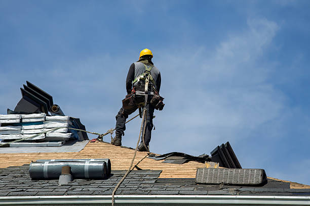 Professional Gutter Installation technician working in Palos Park, IL